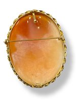 Brooch Mandile 1922 Woman Cammei antichi in Gold Conchiglia 1MSPC7 - 1MSPC7